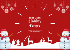  December Holiday Events Calendar 